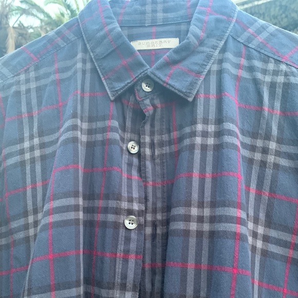 COPY - Burberry Brit Men’s Cotton Check Shirt (MEDIUM) - Picture 4 of 8
